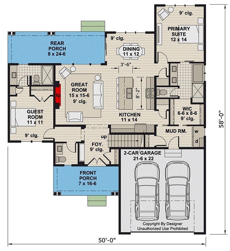Main Level Floor Plan