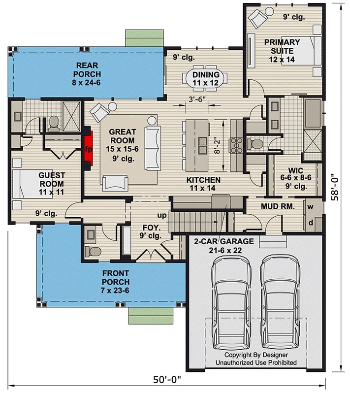 Main Level Floor Plan