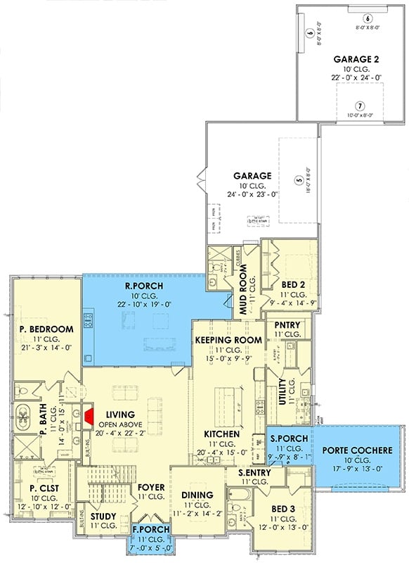 Main Level Floor Plan