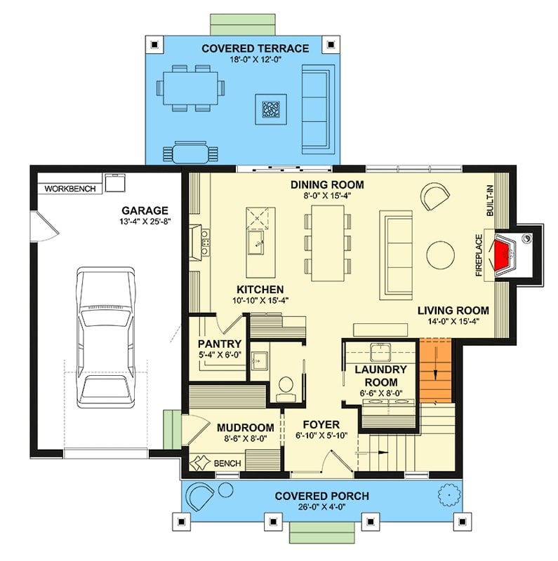 Main Level Floor Plan