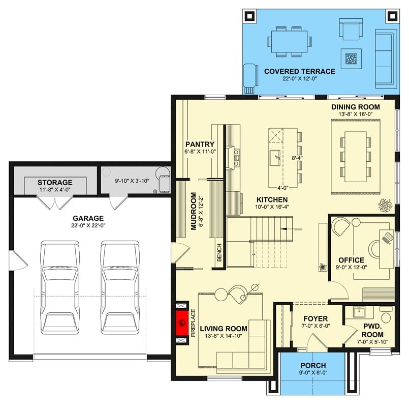 Main Level Floor Plan