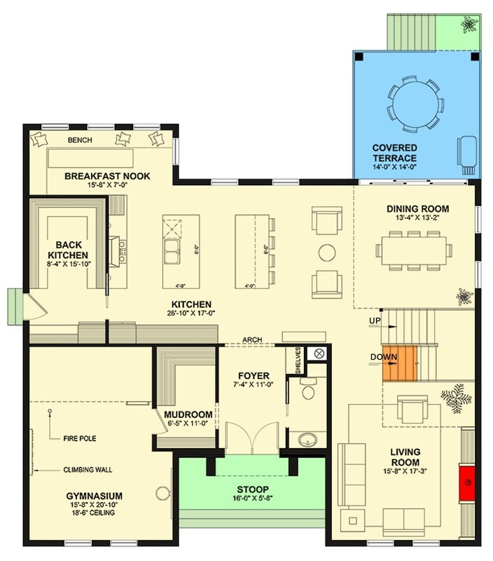 Main Level Floor Plan