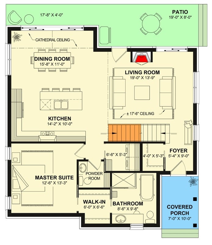 Main Level Floor Plan
