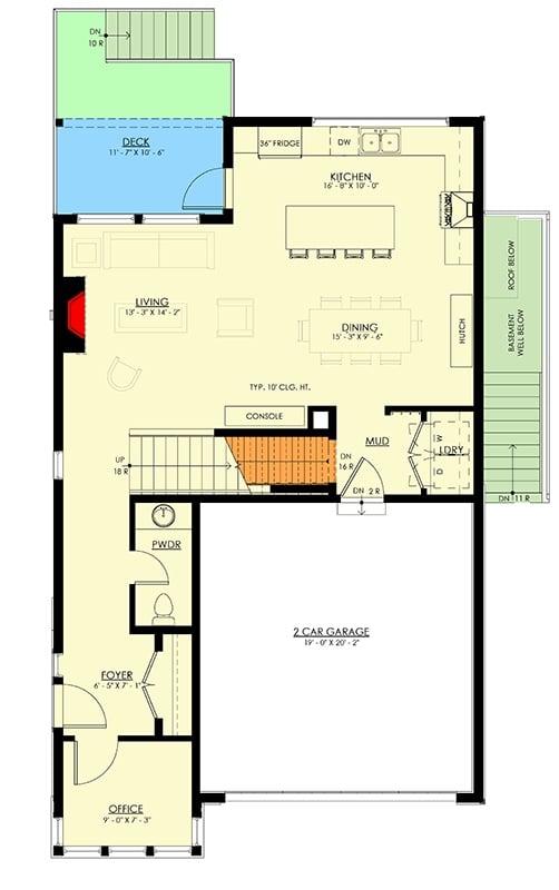 Main Level Floor Plan