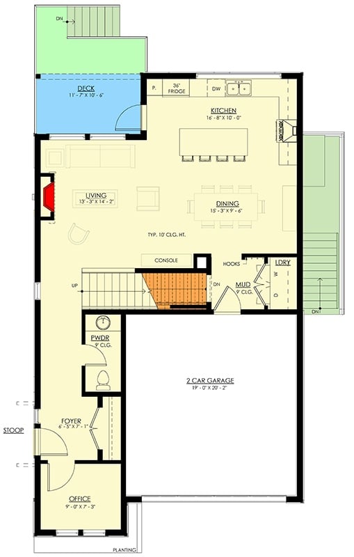 Main Level Floor Plan