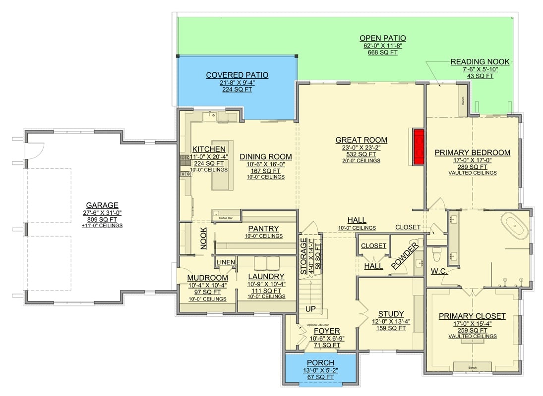 Main Level Floor Plan