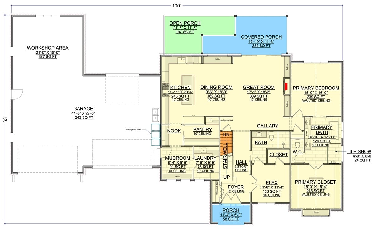 Main Level Floor Plan