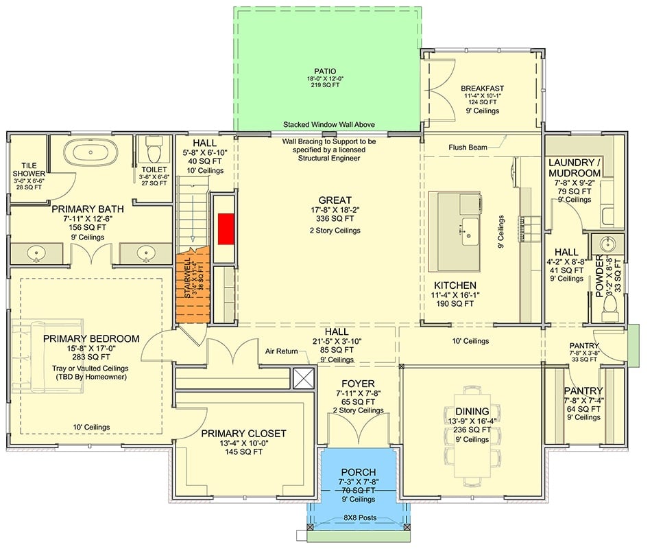 Main Level Floor Plan