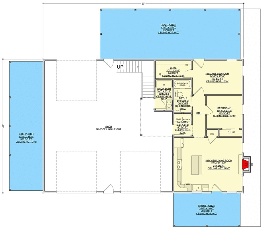 Main Level Floor Plan
