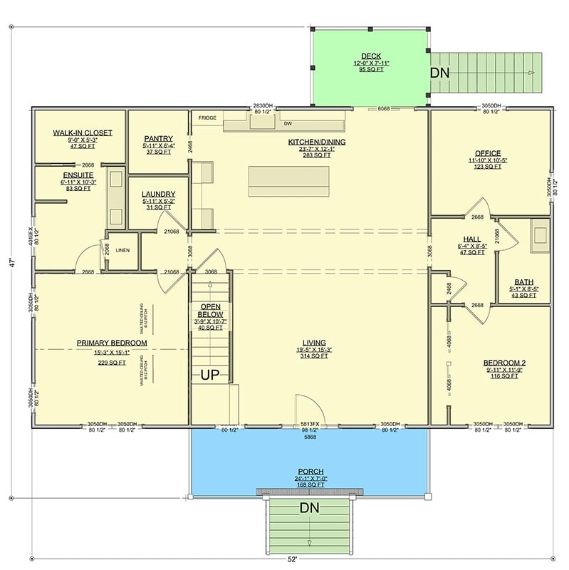 Main Level Floor Plan