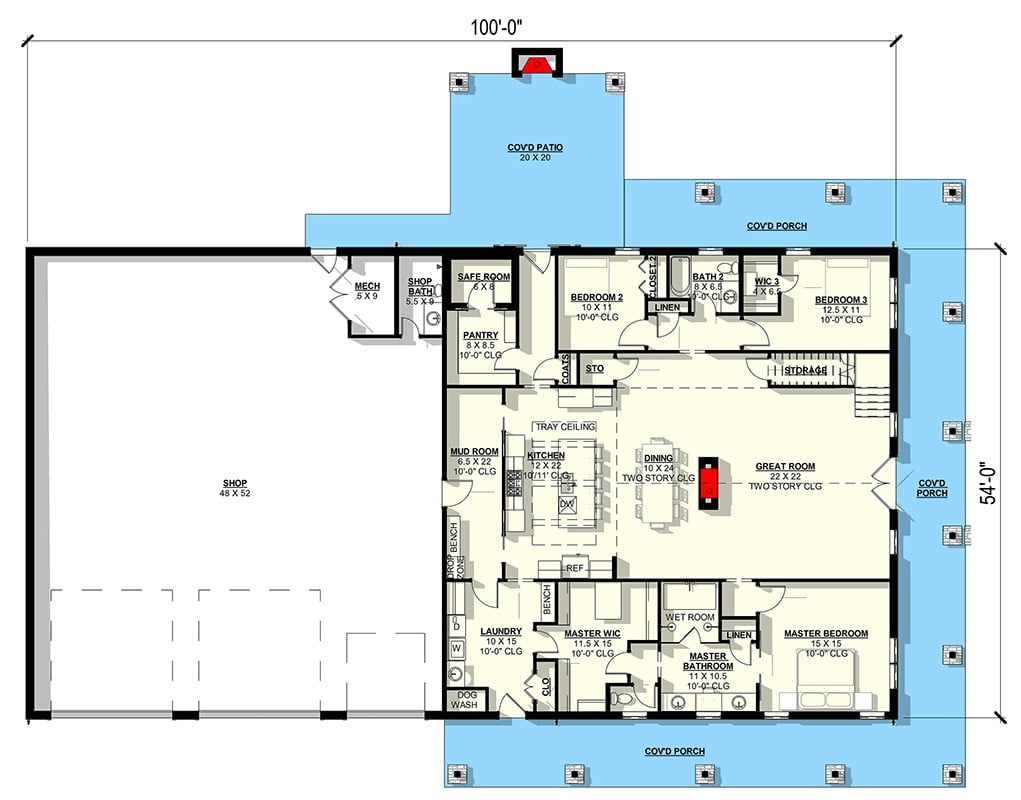 Main Level Floor Plan