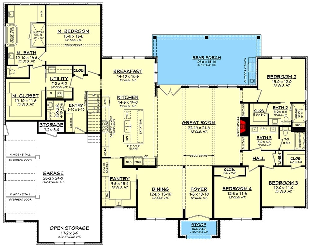 Main Level Floor Plan