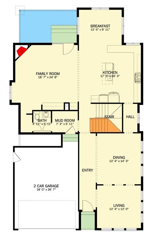 Main Level Floor Plan