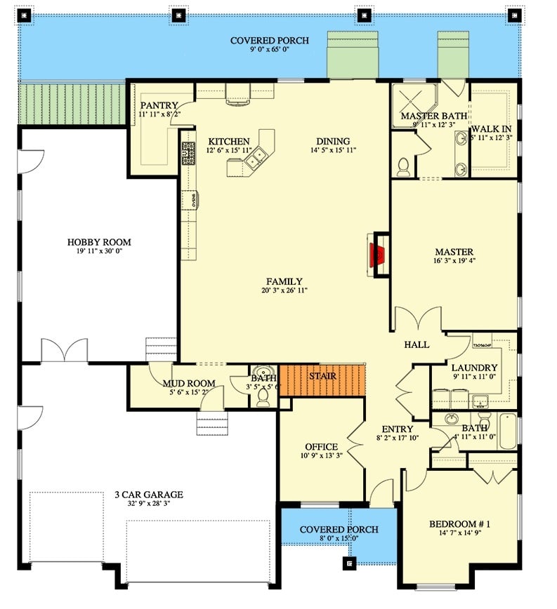 Main Level Floor Plan