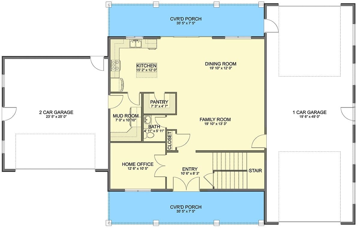 Main Level Floor Plan
