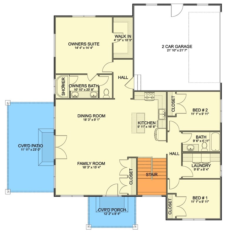 Main Level Floor Plan