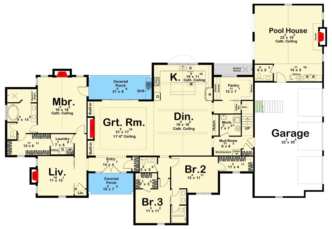 Main Level Floor Plan