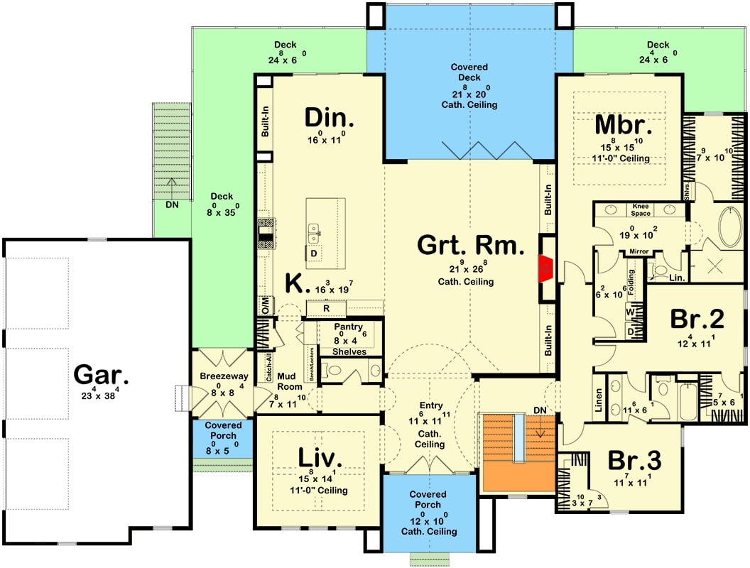 Main Level Floor Plan