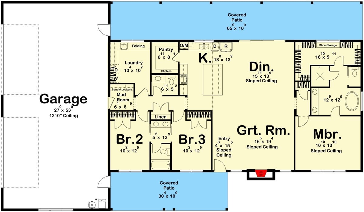 Main Level Floor Plan