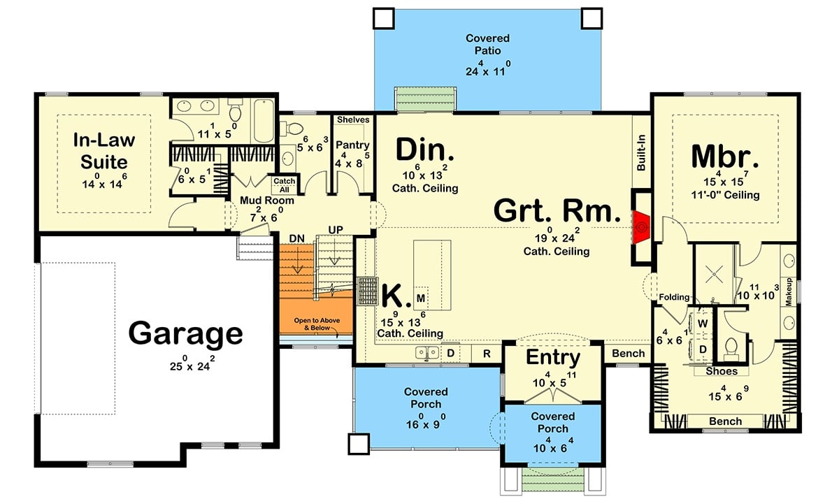 Main Level Floor Plan