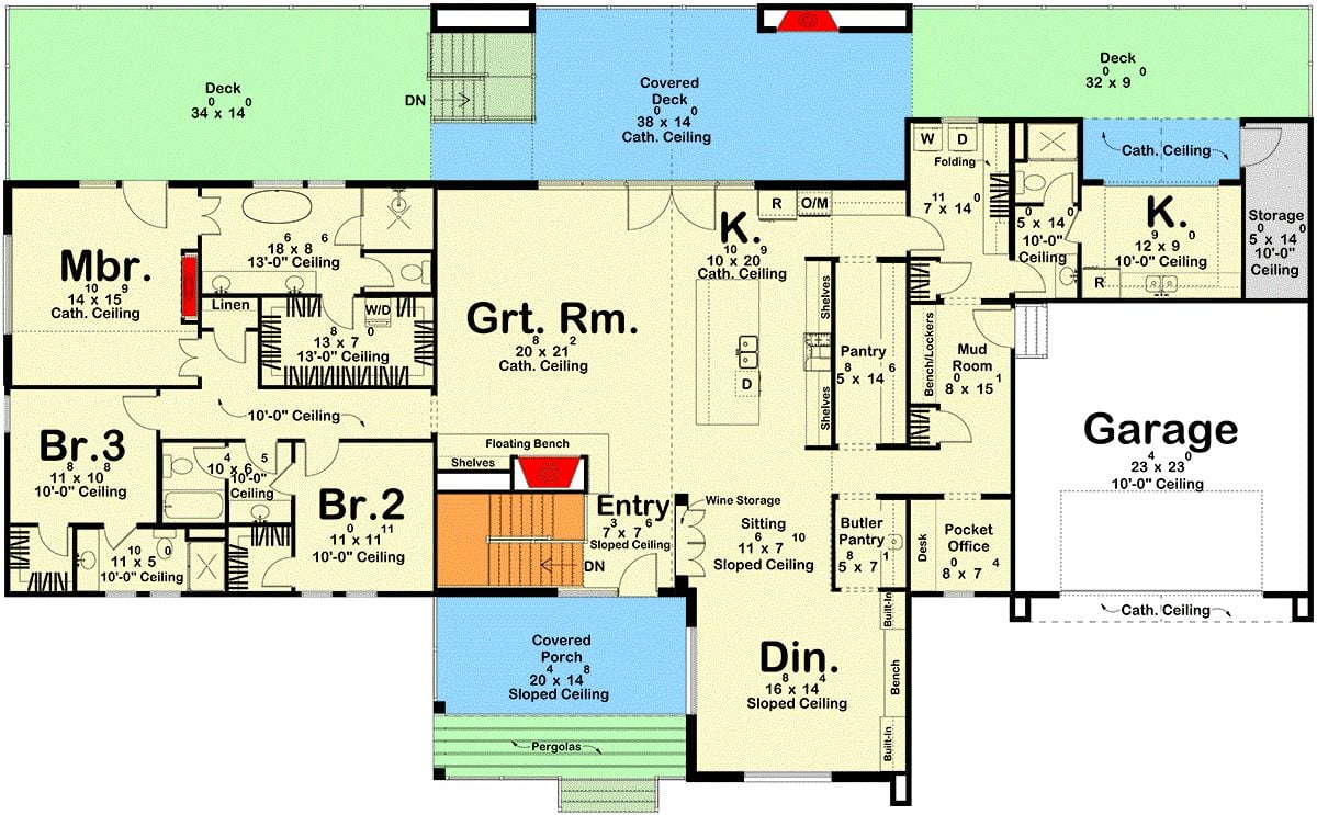Main Level Floor Plan