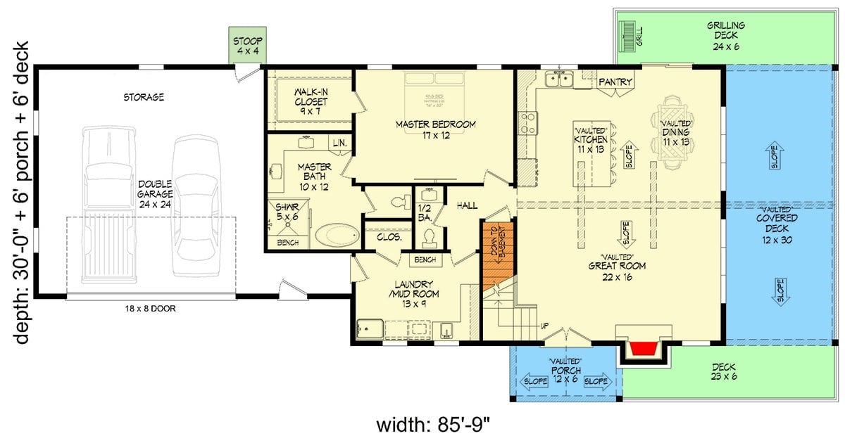 Main Level Floor Plan