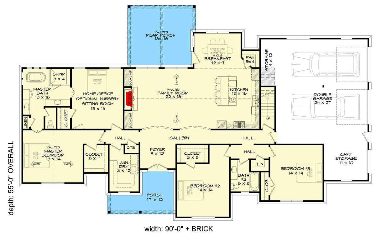 Main Level Floor Plan