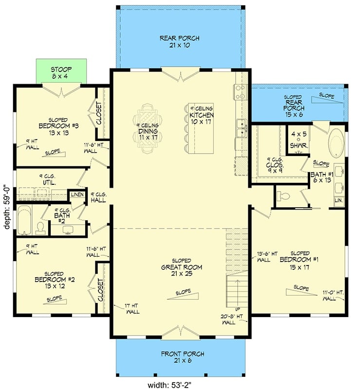 Main Level Floor Plan