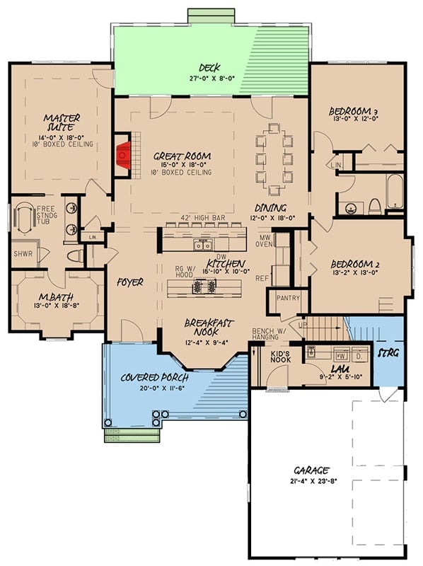 Main Level Floor Plan