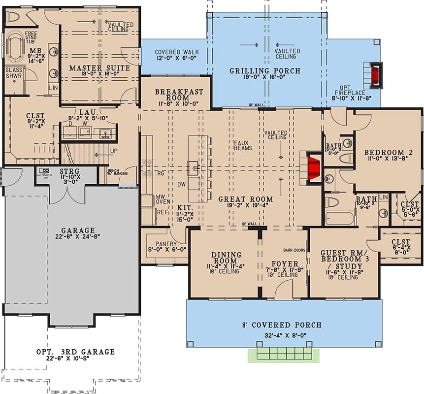 Main Level Floor Plan
