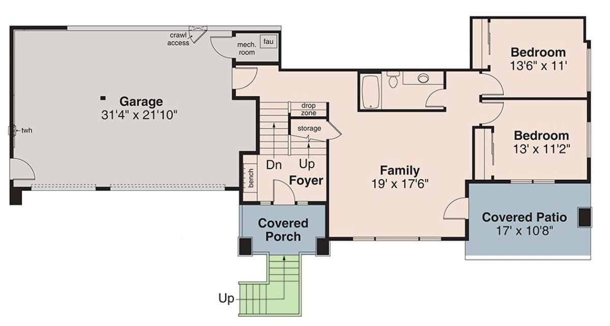 Main Level Floor Plan