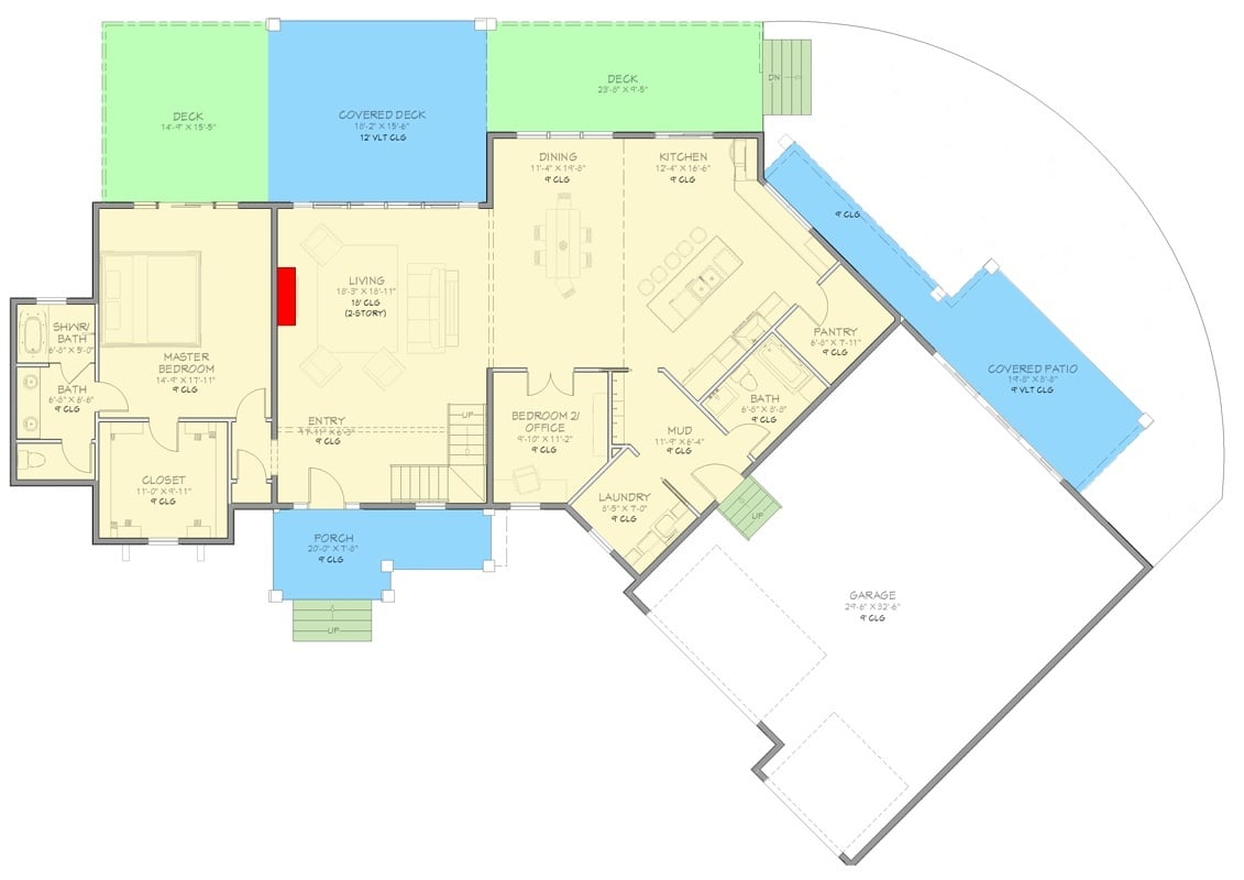 Main Level Floor Plan