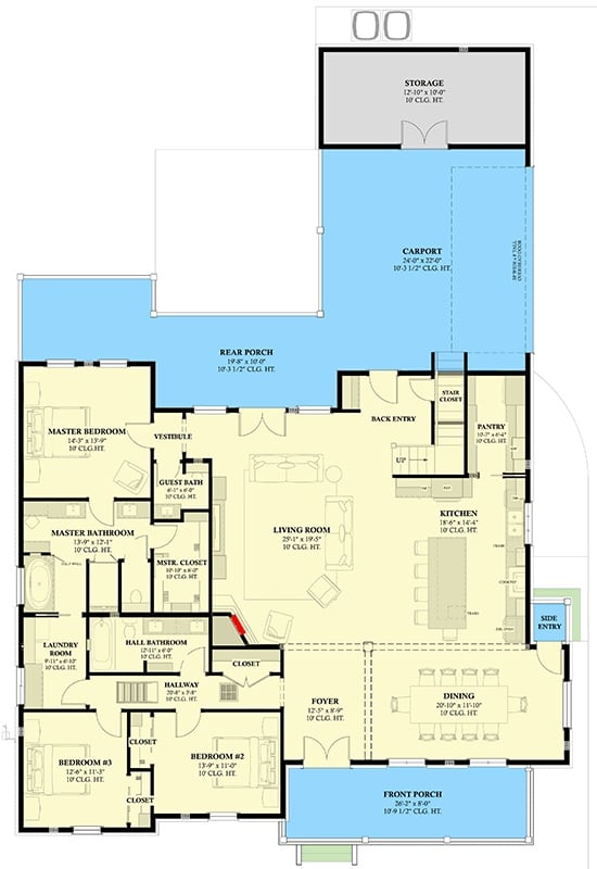Main Level Floor Plan