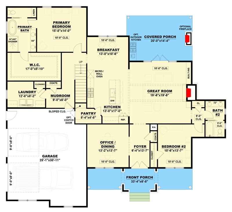 Main Level Floor Plan