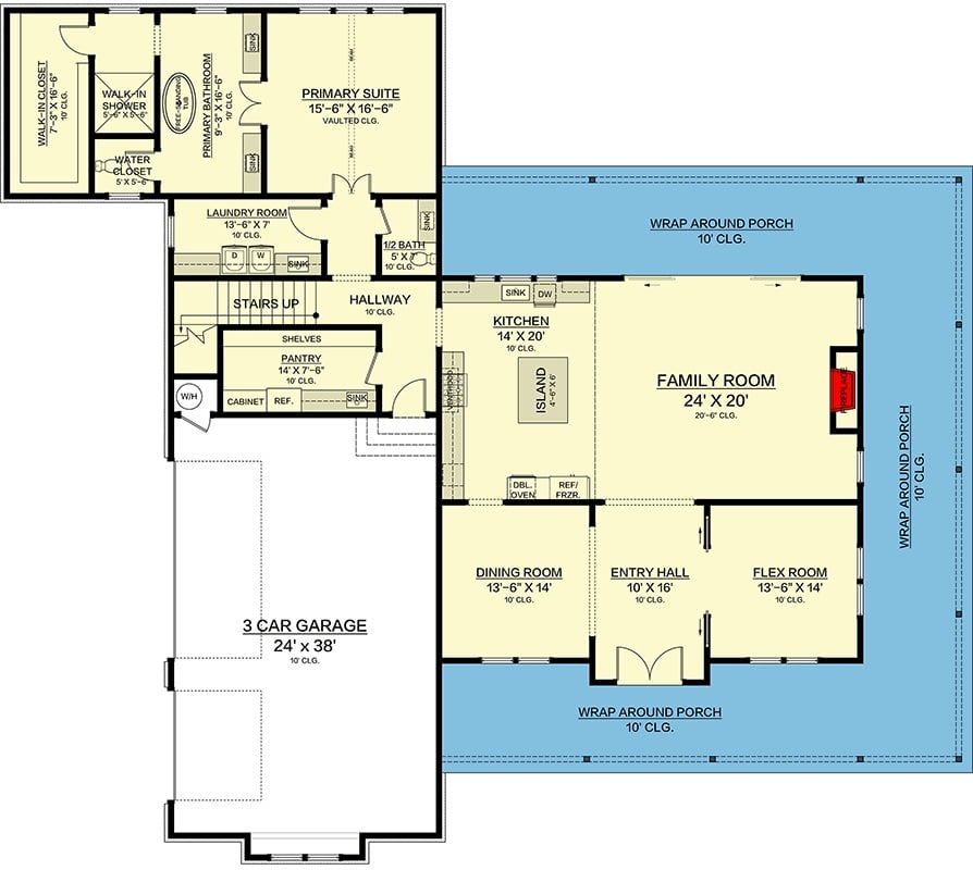 Main Level Floor Plan