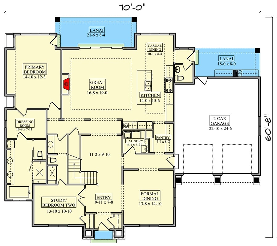 Main Level Floor Plan
