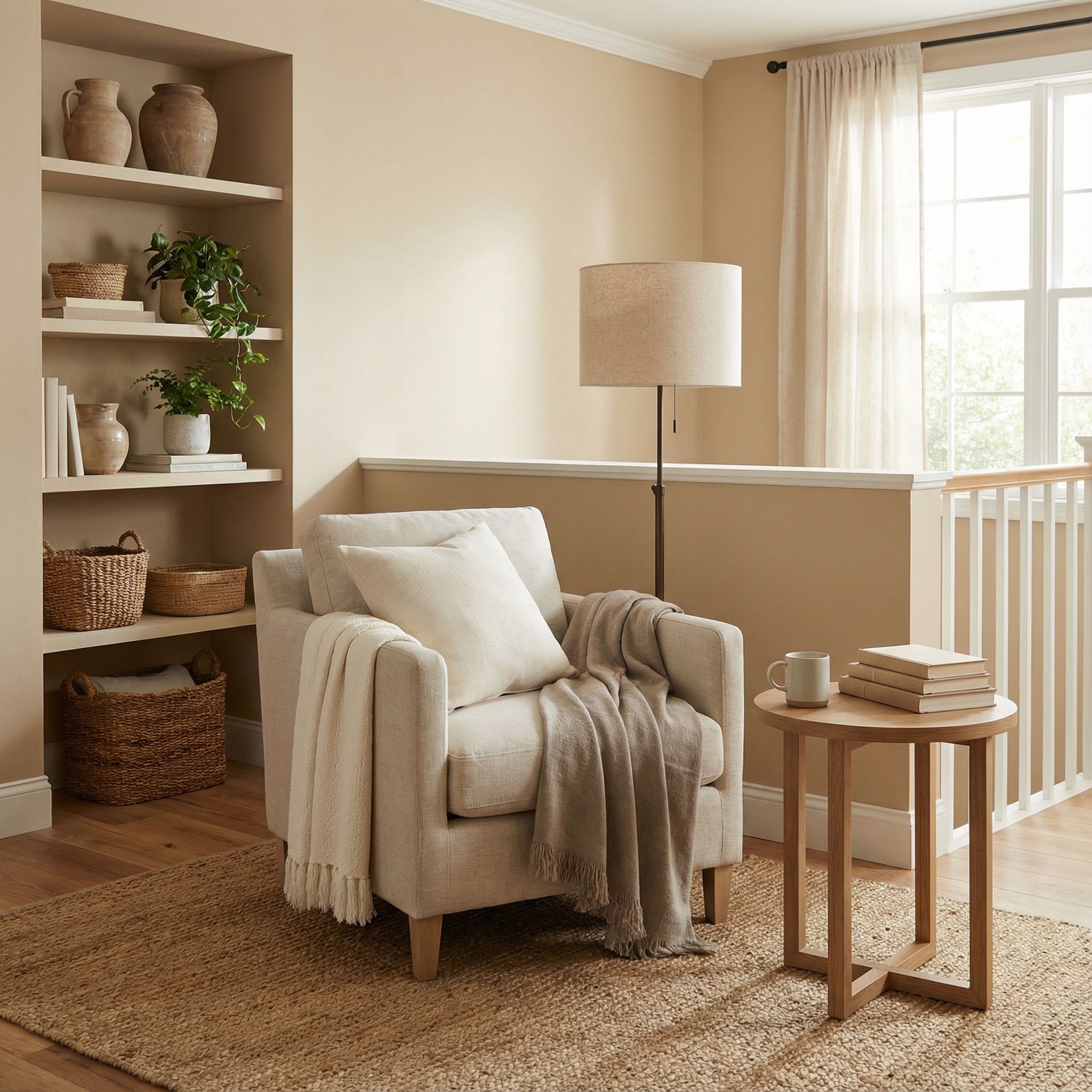 Neutral Tones Landing Reading Area