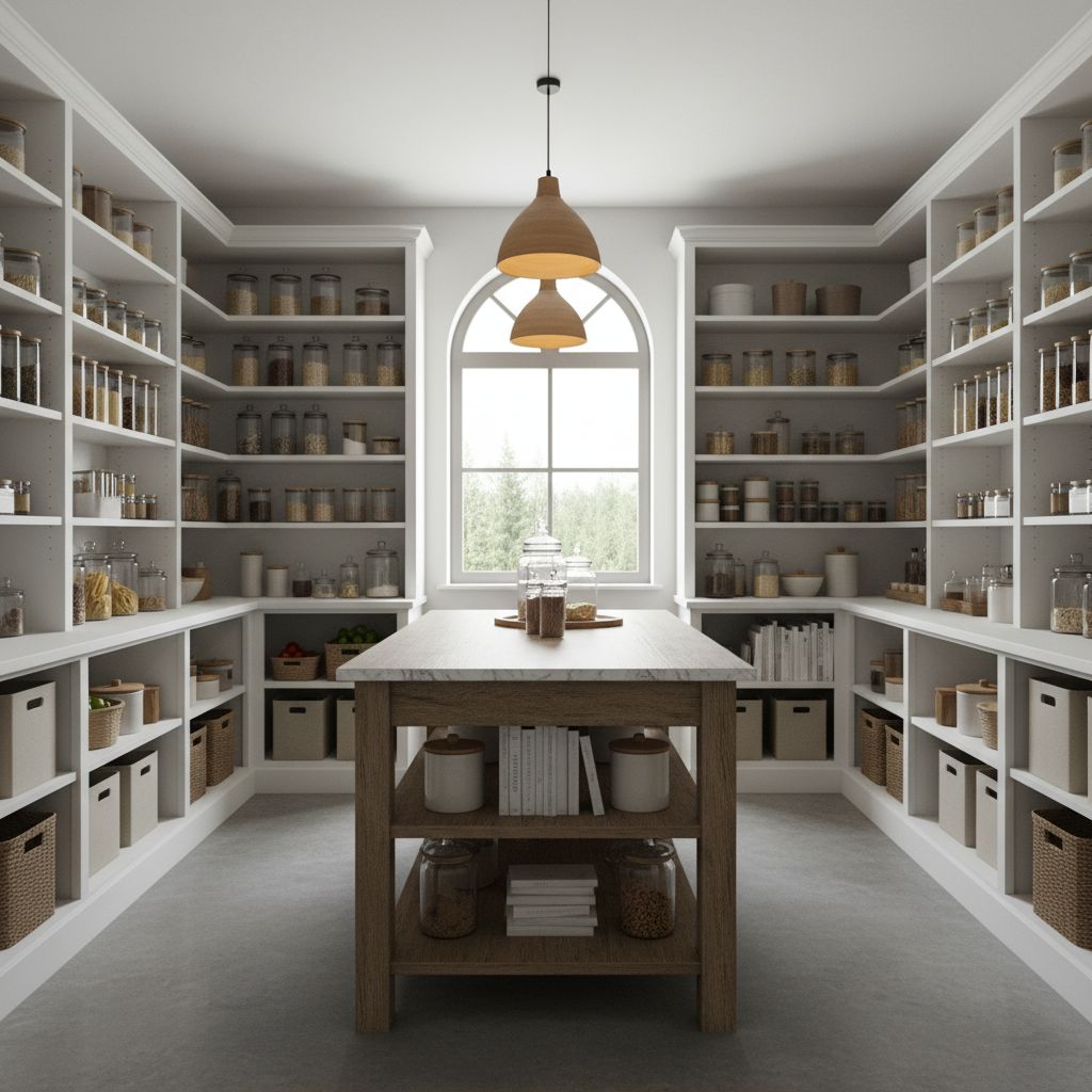 Scandinavian Walk-in Kitchen Pantry Aesthetic