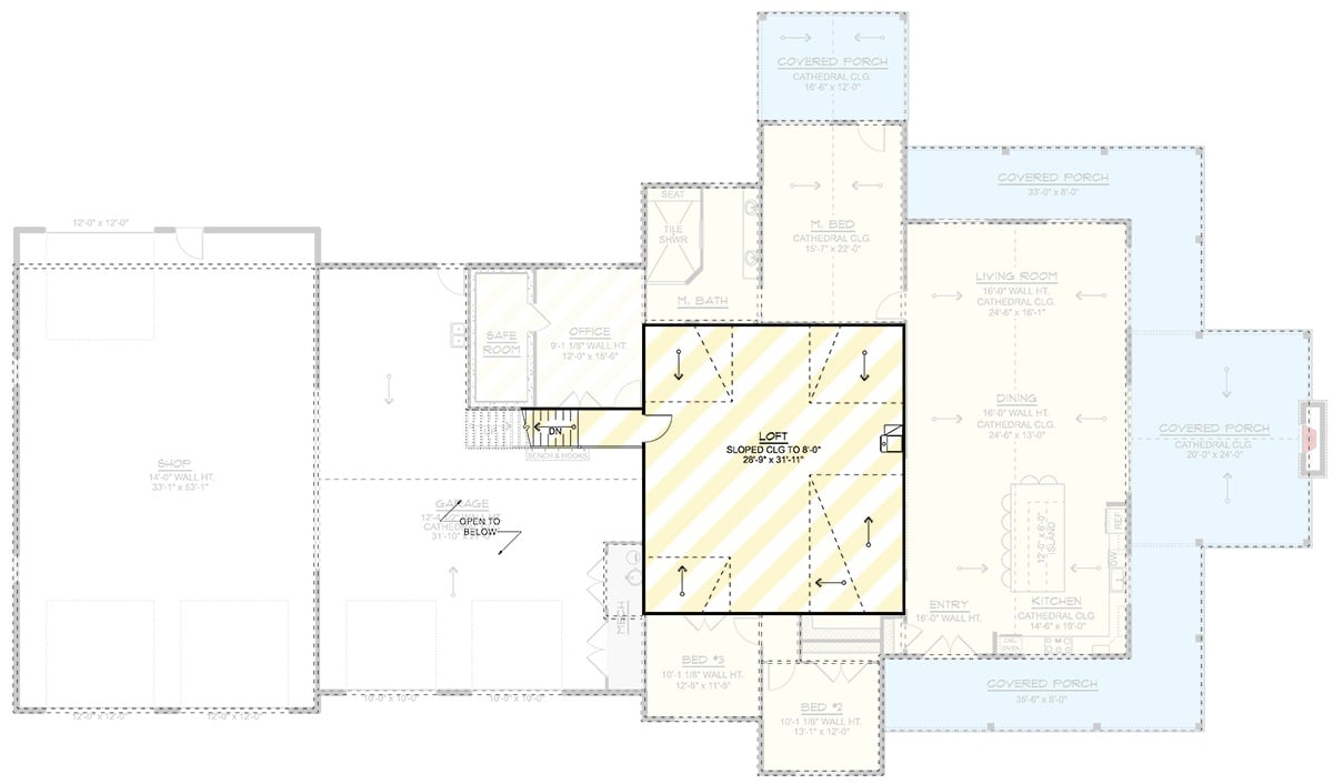 Second Level Floor Plan