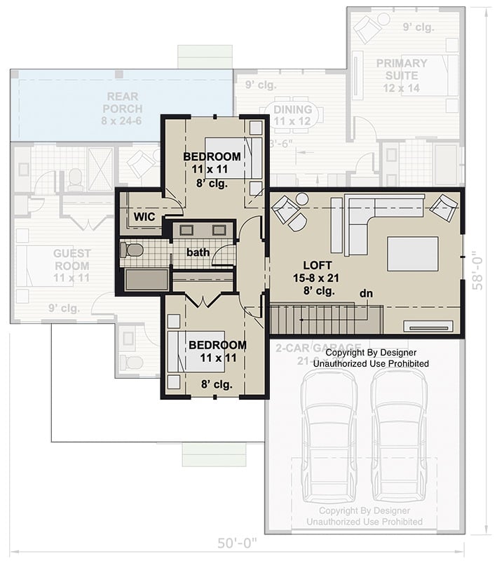 Second Level Floor Plan