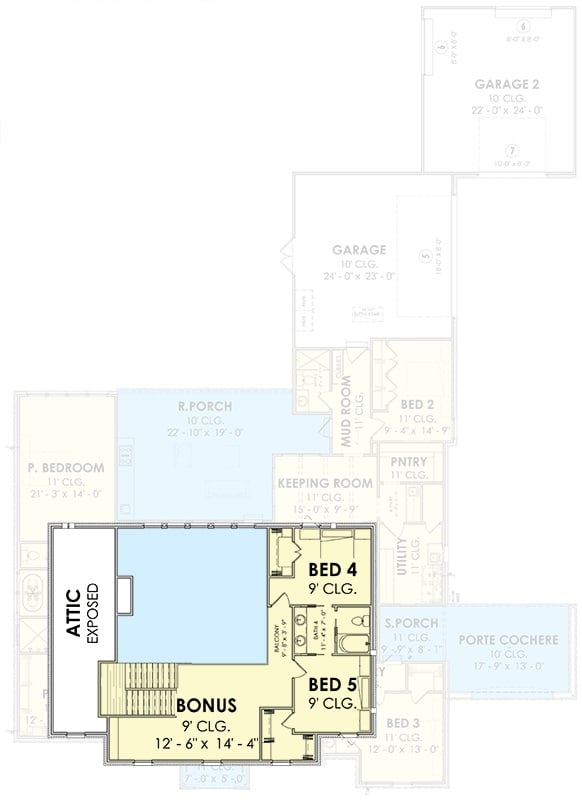 Second Level Floor Plan