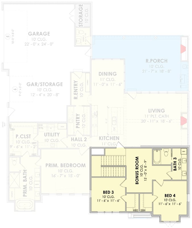 Second Level Floor Plan