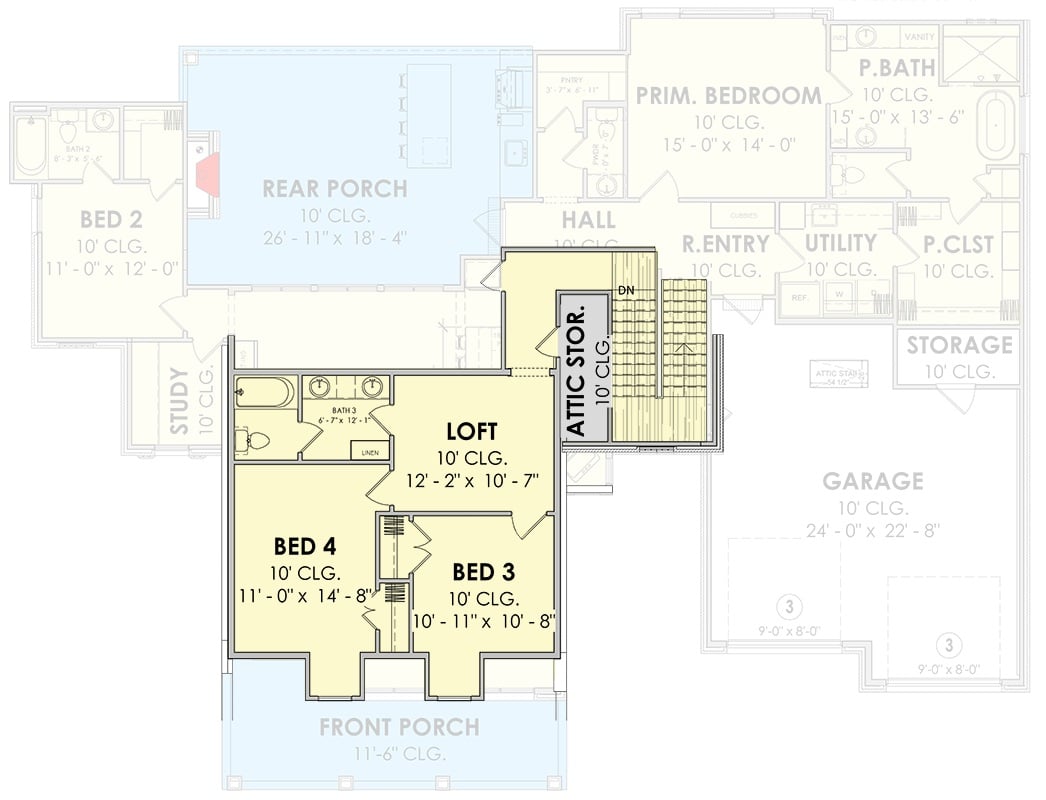 Second Level Floor Plan