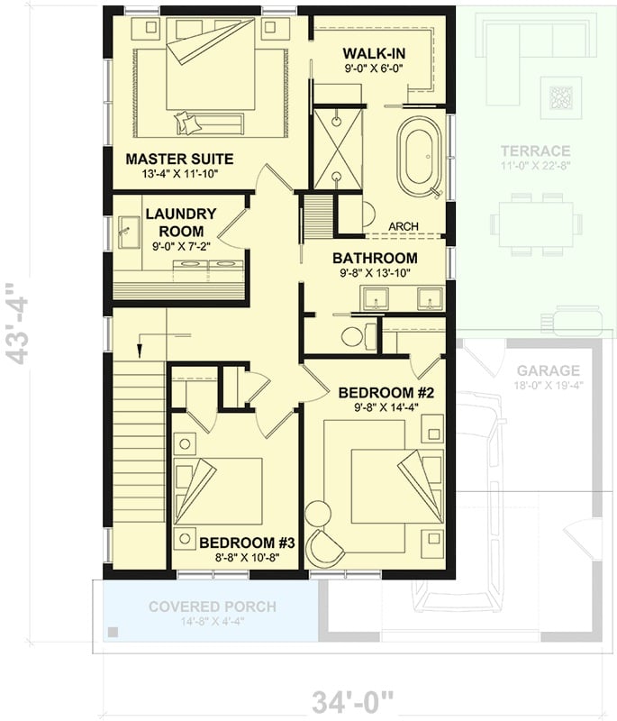 Second Level Floor Plan