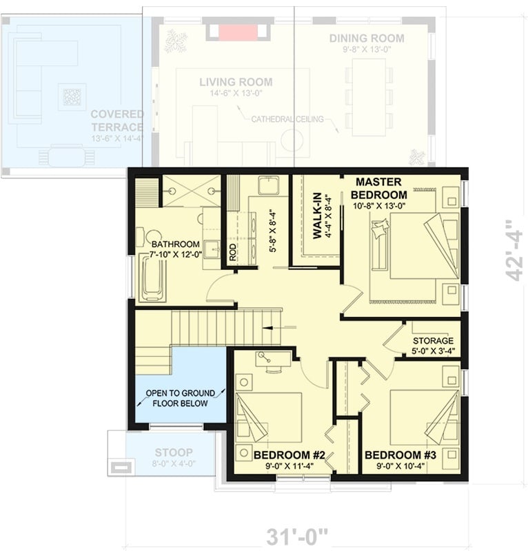 Second Level Floor Plan