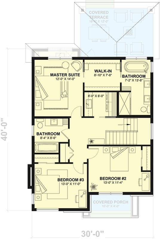 Second Level Floor Plan