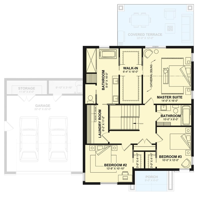 Second Level Floor Plan