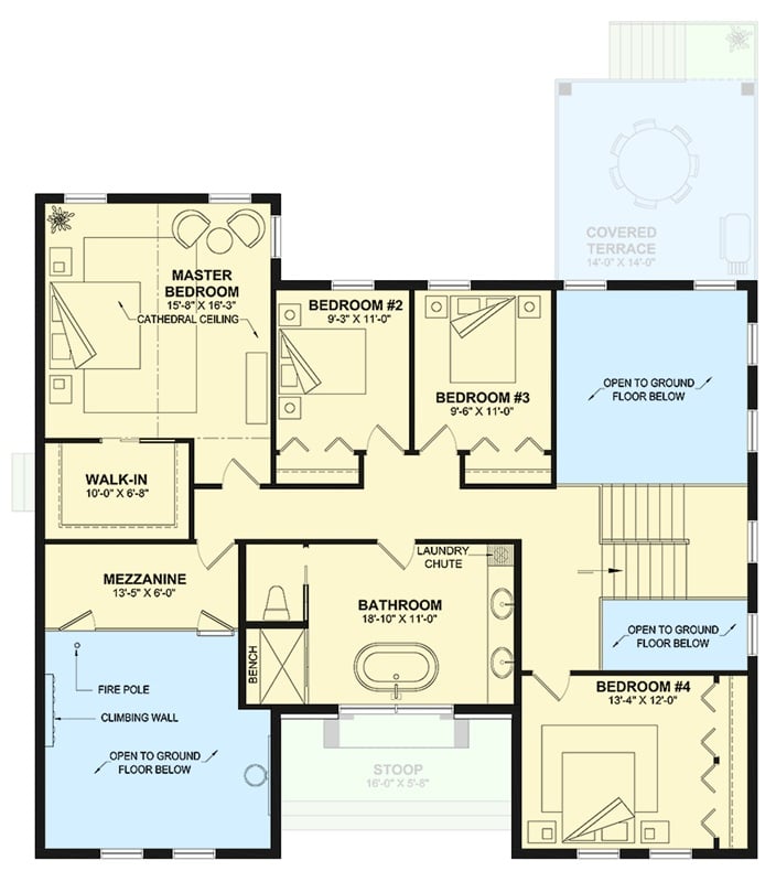 Second Level Floor Plan