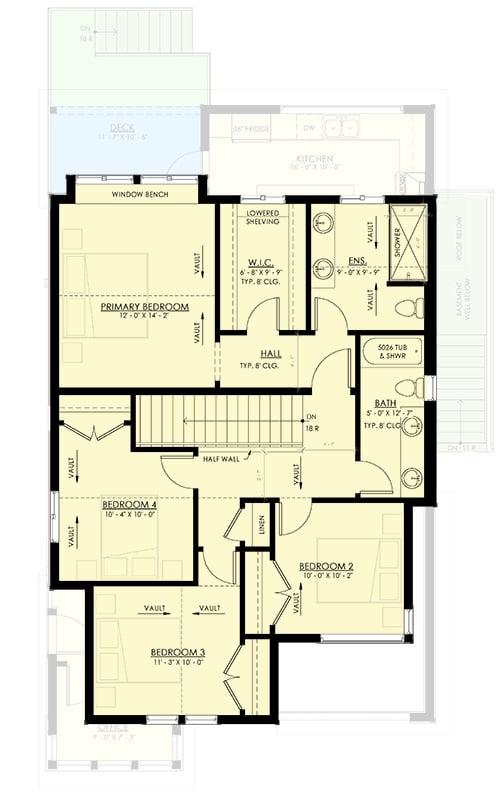 Second Level Floor Plan