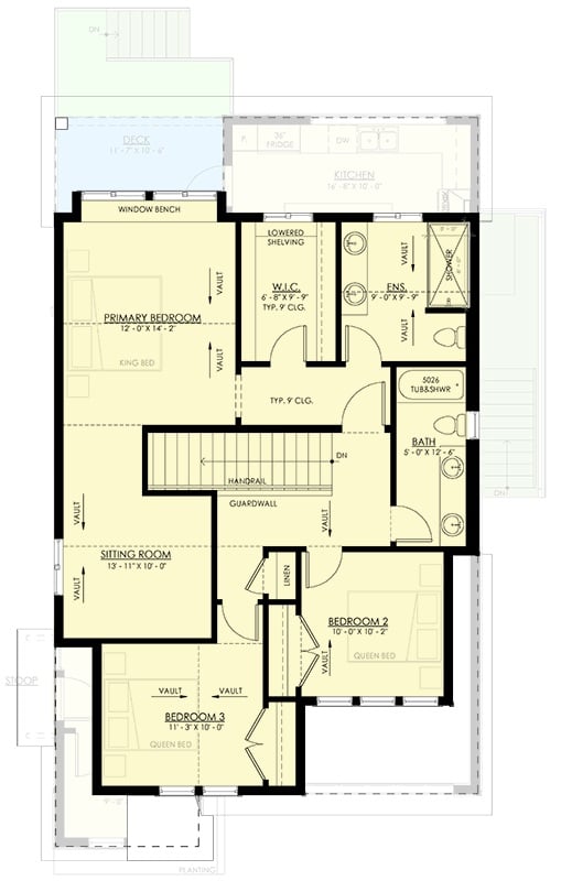 Second Level Floor Plan